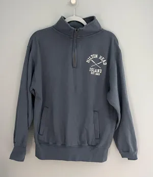 Hilton head island navy quarter zip Blue thumbnail 2