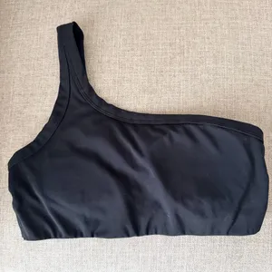 All in Motion Black One Shoulder Sports Bra thumbnail 1
