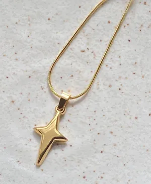 Handmade grunge y2k street style sparkle star fully stainless steel necklace✨ thumbnail 5
