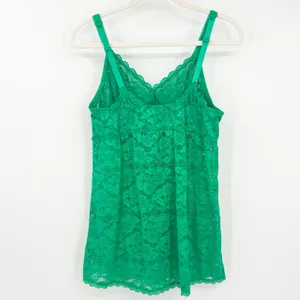 Torrid Womens Y2K Coquette‎ V-Neck Floral Lace Camisole Cami Top Size 2X Green thumbnail 7