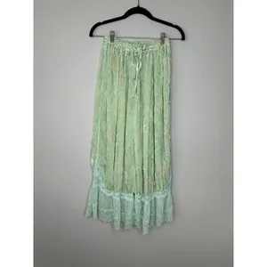 FREE PEOPLE Intimately Forever Young Velvet Bloomer Whimsy Burnout Pants Size XS thumbnail 7