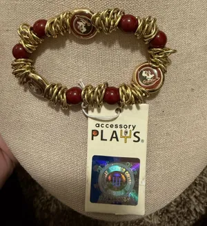 Florida State Seminoles stretchy band bracelet collegiate school spirit thumbnail 1