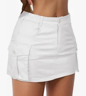 Amazon White cargo skirt thumbnail 1