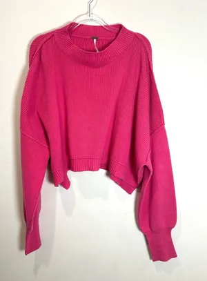 Free People Easy Street Pullover Cropped Sweater thumbnail 1