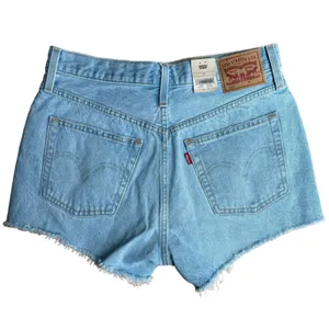 NWT Levi's 501 Original Fit High Rise Denim Distressed Shorts 28 thumbnail 8