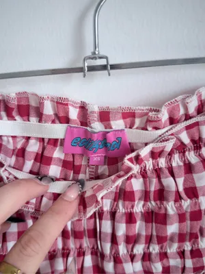 Edikted Gingham Shorts thumbnail 3