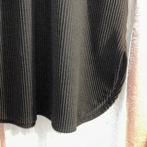 Black Sleeveless Midi Dress with Drawstring Waist Size L thumbnail 10
