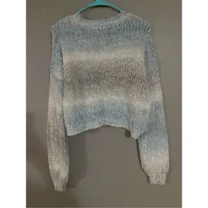 Wild Fable Sweater Ombre Striped Pullover Soft Cozy Short Knit Small thumbnail 2