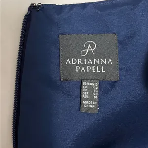Adrianna Papell Navy Dress thumbnail 5