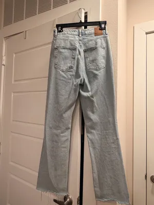 ZARA Jeans Straight-Leg Light Wash thumbnail 3