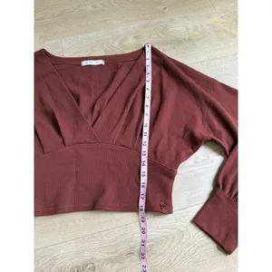 NWOT Free People We The Free REVOLVE All Nighter Tee red jasper waffleknit sz XL thumbnail 5