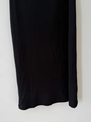 NWT Wilfred Aritizia Temperature Halter Midi Dress in Black Size Small thumbnail 11