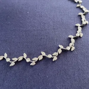 Macy's 925 Silver Vine Necklace thumbnail 2