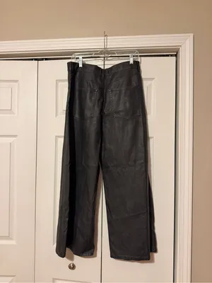 We The Free Black Faux Leather Pants thumbnail 3