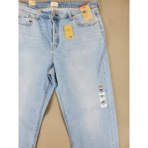 Levis 501 Original Jeans Women 16W Light Wash Blue Straight Leg Button Fly NEW thumbnail 2