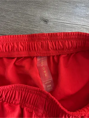 Aritzia Golden Baywatch Water-repellent Drawcord shorts Poppy Red thumbnail 9