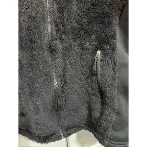 Patagonia Womens Black Fuzzy Full-Zip Hoodie Jacket Size M Polyester Warm & Soft thumbnail 3