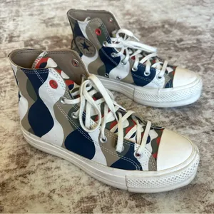 Converse Chuck Taylor All Star Lift Platform Hi Twisted Classics Obsidian Sz 8.5 thumbnail 1