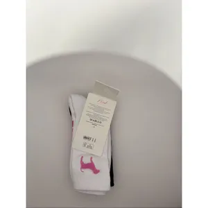 PINK Victoria’s Secret 2-Pack Crew Socks White Black One Size NWT thumbnail 8