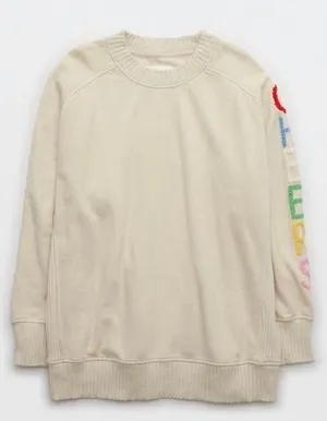 Aerie Down-To-Earth Crew Sweatshirt thumbnail 1