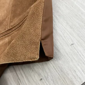 Gallagher Vintage Brown Genuine Leather Vest Medium Women’s Western Boho Biker thumbnail 5