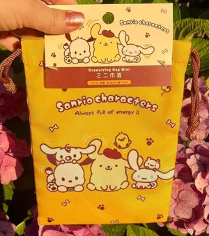Sanrio Yellow Small Drawstring Bag thumbnail 1