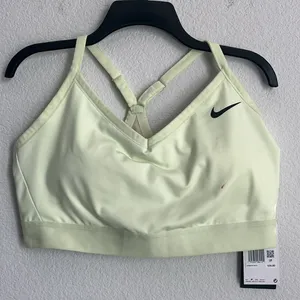 Nike Moisture-Wicking Racerback Sports Bra in Pistachio Green, NWT, Size 1X thumbnail 2