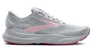 Brooks Adrenaline GTS 24 Women's Light Gray and Pink Running Sneakers Size 7.5 thumbnail 1