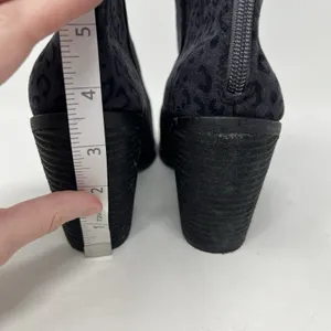 Vintage Havana Rook Black Cheetah‎ Zip Up Ankle Booties Boots Women's Size 7.5 thumbnail 10