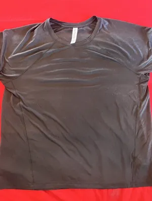 Athleta Sport Performance T-Shirt Womens Size Large Black Stretch Nylon Blend thumbnail 1