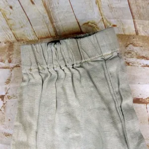 Blank NYC Cargo Pants Womens 27 100% Linen Beige Utility Jogger Pull On Beach thumbnail 6