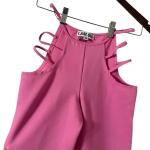I.AM.GIA Lucid Pink Cut Out High Rise Charm Pants thumbnail 7