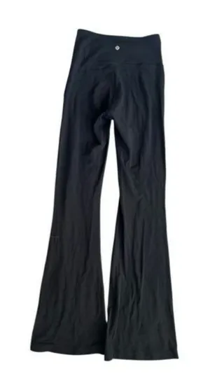 Lululemon Groove Super-High-Rise Flared Pant Nulu Yoga Pant Leggings Black Sz 6 thumbnail 1