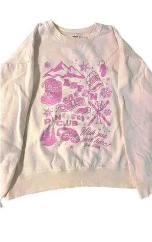 VS PINK Limited Edition Winter Ski Club Crewneck Sweatshirt thumbnail 1