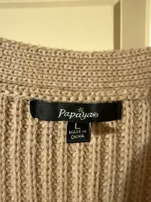 Papaya Cropped Cardigan thumbnail 4
