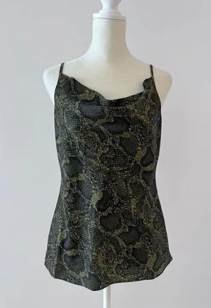 AllSaints Hadley Tamora Camisole in Khaki Green Size 4 thumbnail 1