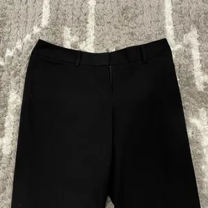 White House Black Market Legacy Tapered Ankle Cuffed Hem Pants Black 4 thumbnail 3