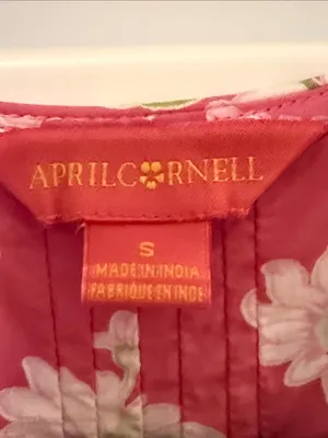 April Cornell Pink Floral Sleeveless Dress thumbnail 3