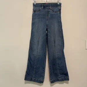 SPANX Pull On Seamed Wide Leg Jeans Size Small Petite thumbnail 2
