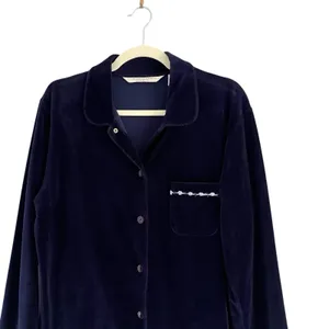 Victoria’s Secret Velvet Pajama Top Blue Small FINAL PRICE thumbnail 4