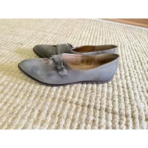 Nike Air Gray Leather Mary Jane Flats Buckle Shoes Women’s US 7 Made in Brazil thumbnail 2