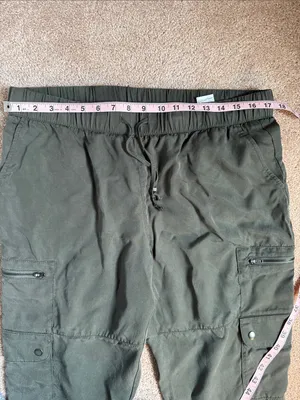 Banana Republic Factory Olive Green TENCEL™ Cargo Joggers. Size Large thumbnail 5