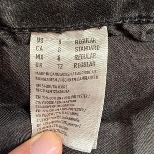 American Eagle Black Skinny Jeans Womens 8 Stretch Jegging Faded Wash High Rise thumbnail 6