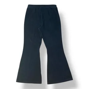 Aerie Ribbed Kick Flare Pants Womens‎ Size L Black Lounge thumbnail 8