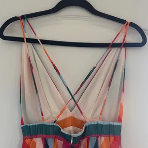 Essue Multi-Color Striped Spaghetti Strap Dress thumbnail 4