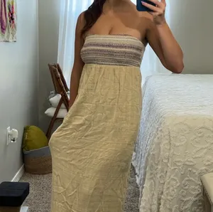 UO Lucca Couture Mix-Stitch Strapless Maxi Dress thumbnail 6