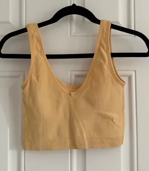 Colsie Target Yellow Cropped Tank thumbnail 1