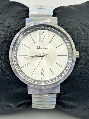 Geneva Pastel Iridescent Watch with Crystal-accented Bezel Working New Battery thumbnail 1