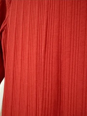 J. Crew Ribbed Long-Sleeve Mock Neck Sweater - Red thumbnail 2