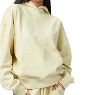 NEW WeWoreWhat Women's Size Small Light Yellow Oversized Hoodie Jacket thumbnail 2